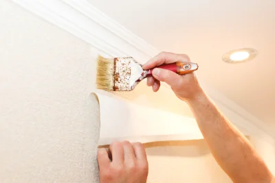 Pose de papier peint à Bretigny — revêtements muraux et toiles de verre